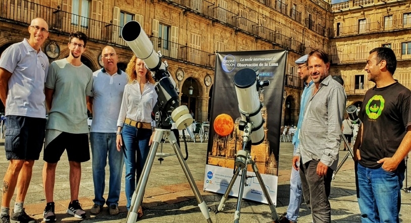 La Plaza Mayor, escenario este sábado de la Noche Internacional de Observación de la Luna