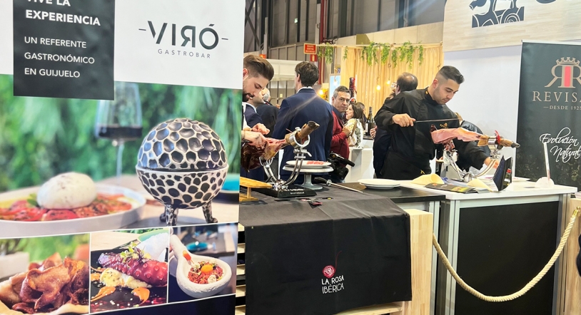 Galería | La actuación de VIRÓ Gastrobar y el Ayuntamiento de Guijuelo en Fitur 2023