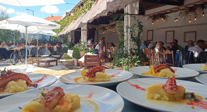 La zona privada de La Cocina Vieja, lista para acoger todo tipo de eventos