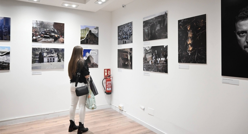 Exposición fotográfica solidaria sobre la invasión de Rusia a Ucrania en El Tormes