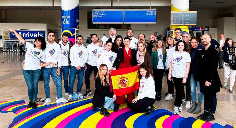 Blanca Paloma aterriza en Liverpool para representar a España en Eurovisión