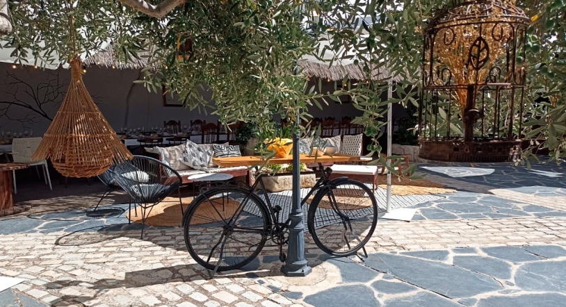 Todo listo en la zona privada de La Cocina Vieja para comenzar con la temporada de eventos