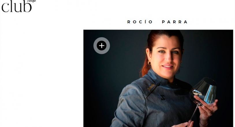 Rocío Parra, protagonista de la sección '+chefs' de la revista Renfe Club