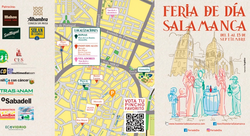 Descárgate aquí el plano con todos los pinchos y las casetas de la Feria de Día en Salamanca