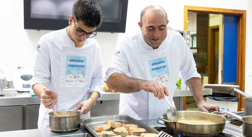 Helio Flores en el Campeonato de Cocina y Repostería de Castilla y León