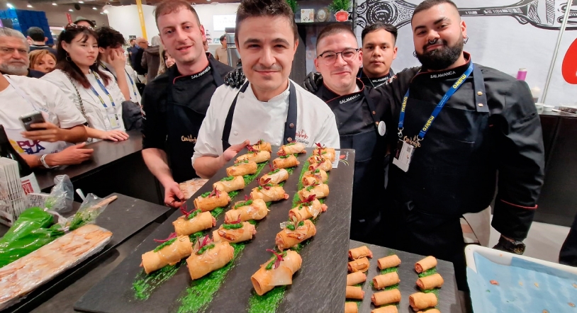 Vídeo | Oroviejo y su 'Canelón crujiente de tartar de presa ibérica'