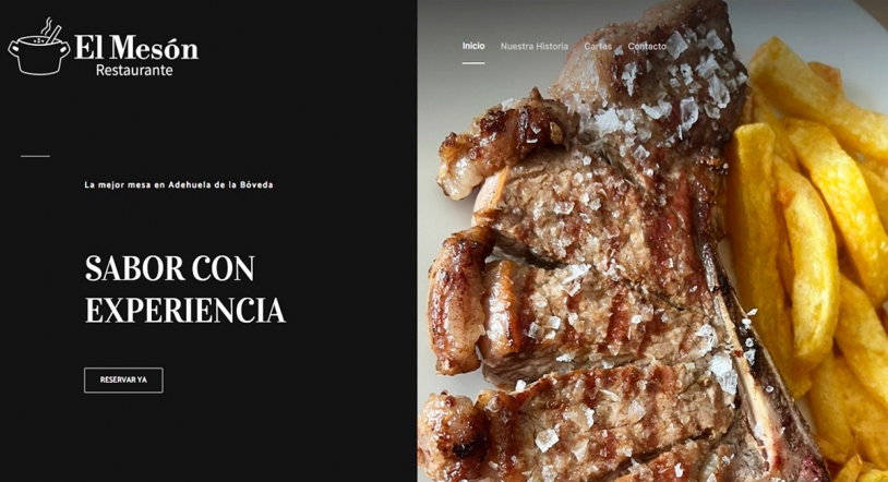 El Mesón de Aldehuela de la Bóveda estrena página web: sencilla, práctica y muy visual