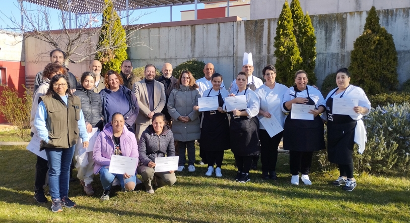 Los alumnos del Comedor Social de la Escuela de Hostelería de Santa Marta terminan su formación