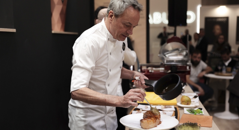 Los Hermanos Torres potencian una pieza de bellota única de FISAN en Alimentaria 2024