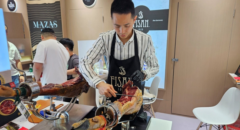 Los productos de bellota FISAN se proyectan en el mercado chino en SIAL Shanghái 2024