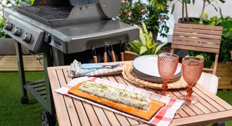 Barbacoas originales con salmón y bacalao 