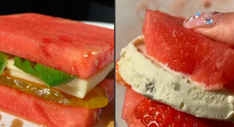La nueva tendencia gastronómica: Sándwich de sandía