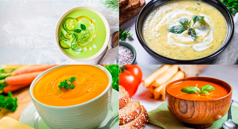 Cremas y sopas frías fáciles de verano 