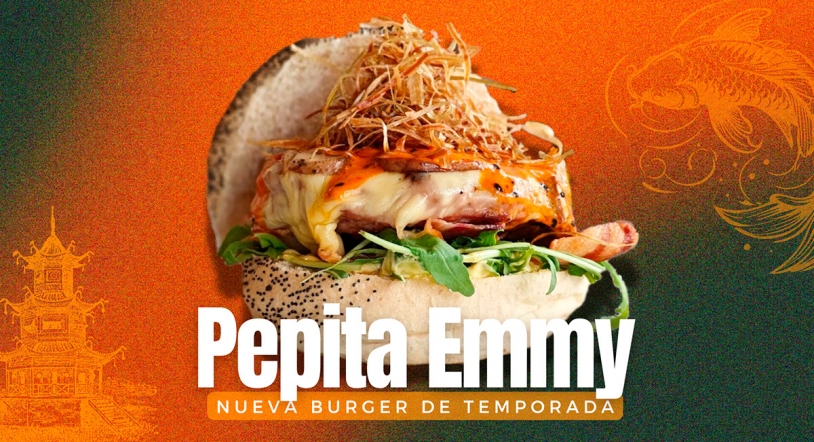Pepita Emmy: nueva burger de temporada con sabores del lejano oriente
