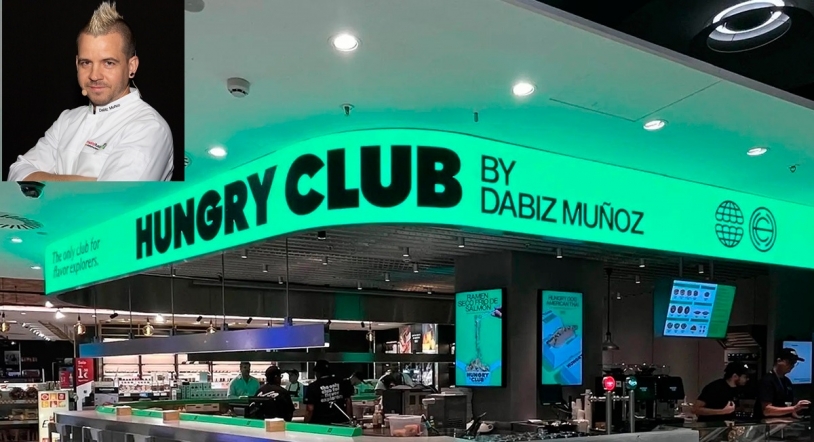 Hungry Club: el nuevo proyecto de Dabiz Muñoz en el aeropuerto de Barajas