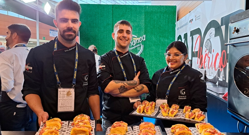 ¡Comienza la actividad en el stand de 'Salamanca para Comérsela' en San Sebastián Gastronomika!