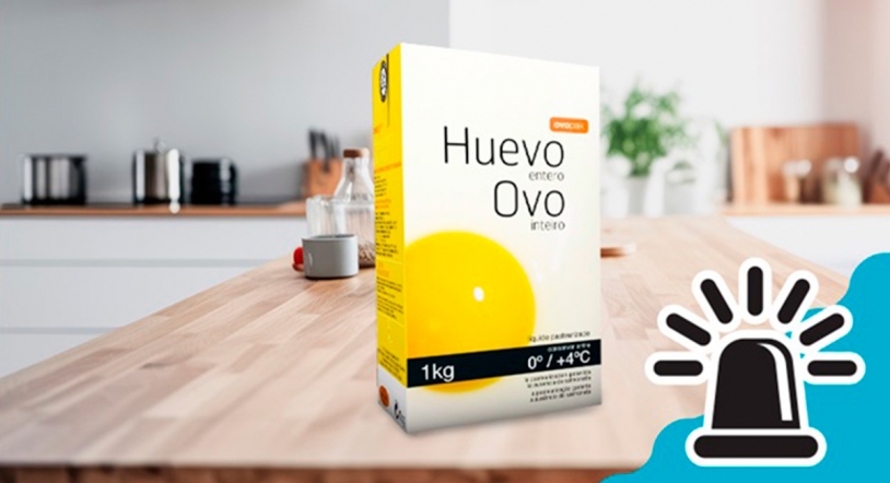 Alerta Alimentaria: presencia de Salmonella en una marca de huevo líquido