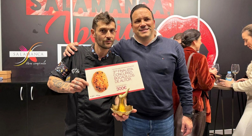 Fran, del Blanco y Negro, se trae a Salamanca el tercer puesto en Bocadillos de Autor de Madrid Fusión