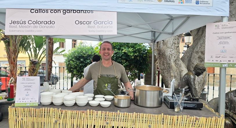 Los Callos con garbanzos de El Mesón de Gonzalo 'viajan' a Gran Canaria de la mano de Jesús Colorado