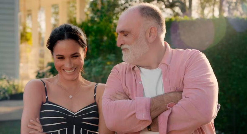 José Andrés y Meghan Markle cocinan paella en Netflix y revelan su truco infalible