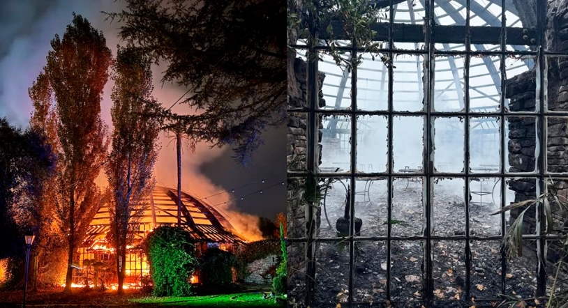 Un incendio devasta la cúpula del espacio de eventos de los hermanos Roca