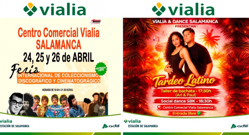 Tardeo latino y Feria Internacional del Disco: los nuevos planazos de Vialia para este mes de abril