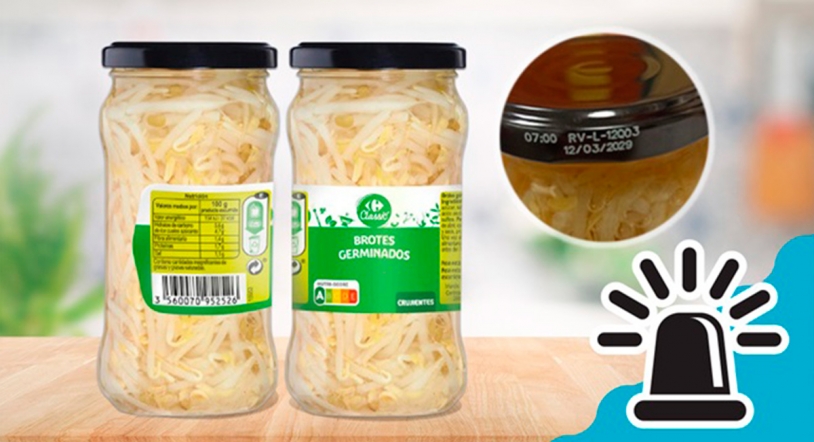 Alerta alimentaria | Salmonella en brotes germinados de Carrefour
