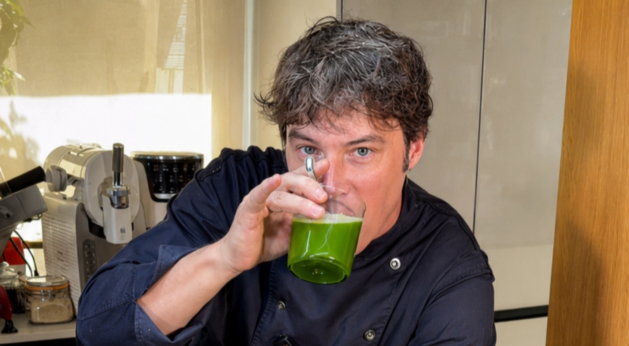 Receta paso a paso del zumo detox de Jordi Cruz
