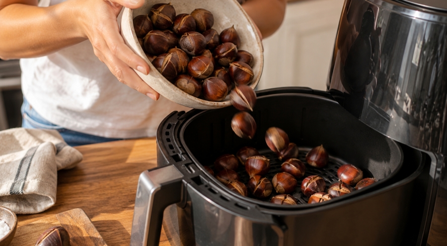 Cómo hacer castañas en la airfryer: el truco para que queden tiernas y fáciles de pelar