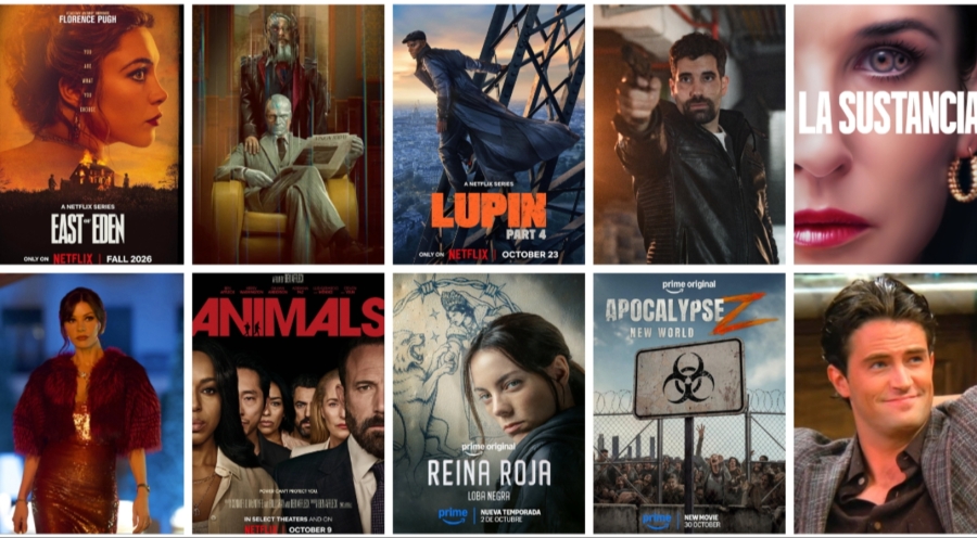 Octubre llega cargado de estrenos: todo lo nuevo que podrás ver en streaming
