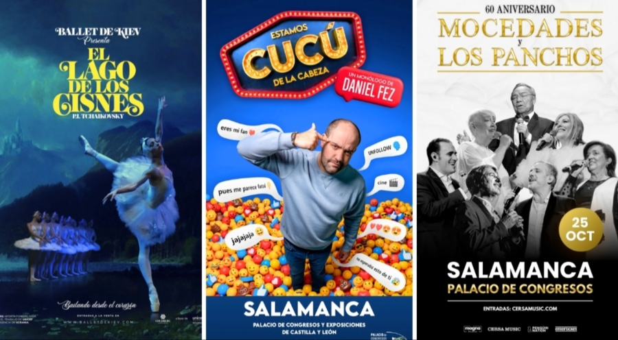 Tres días de espectáculos en el Palacio de Congresos con el Ballet de Kiev, Daniel Fez, Mocedades y Los Panchos