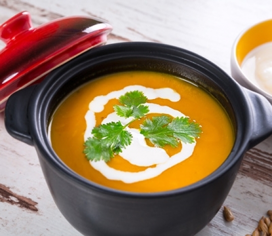 Crema de calabaza y jengibre