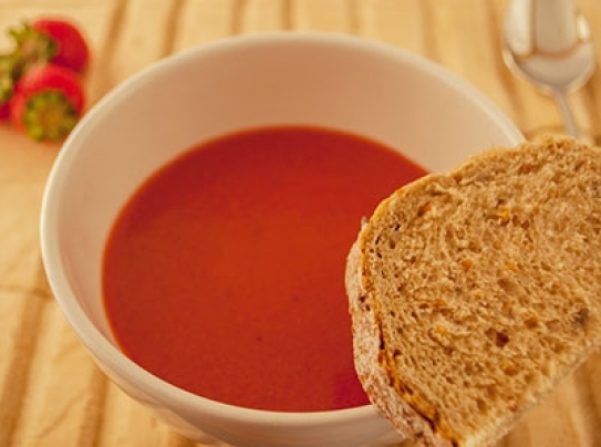 Gazpacho de fresas