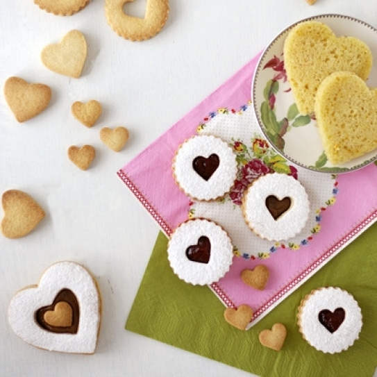 Especial San Valentín: Galletas con fresa y chocolate