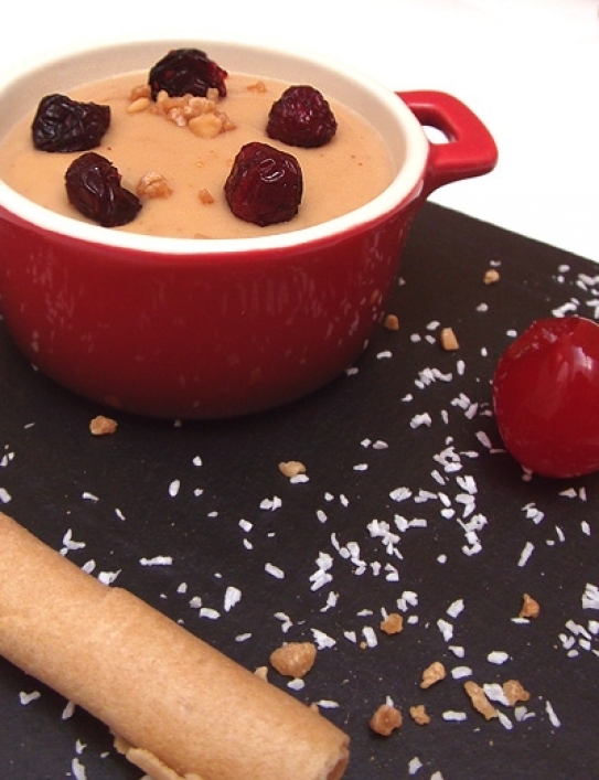 Crema de turrón avainillada
