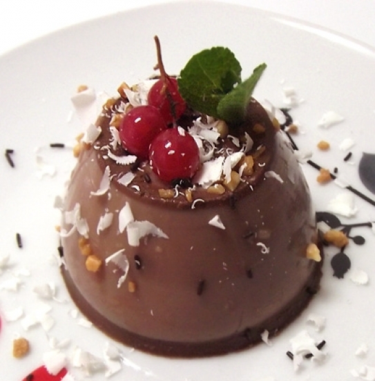 Panacota de chocolate