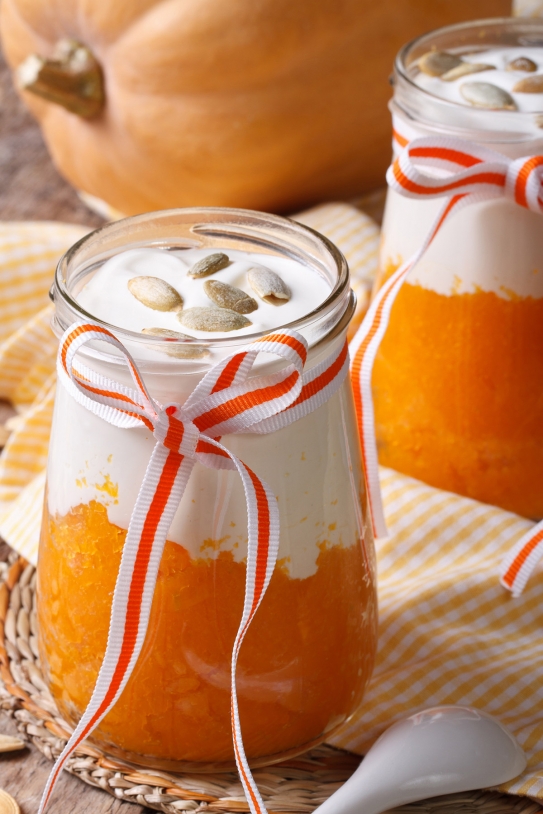 Postre de yogur y calabaza