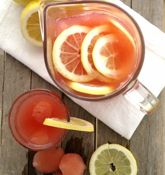 Pink lemonade: limonada de sandía