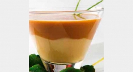 Mousse de lentejas de la Armuña con crema de boletus