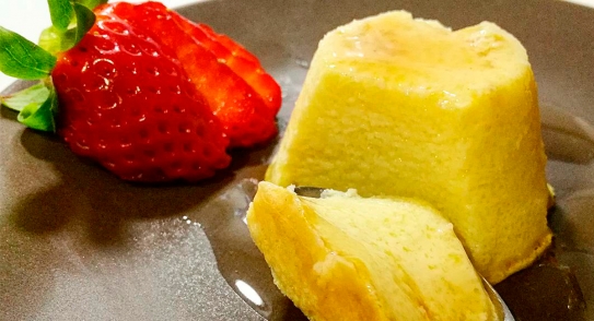 Flan tradicional de huevo sin azúcar