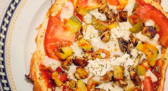 Pizza casera sin harinas