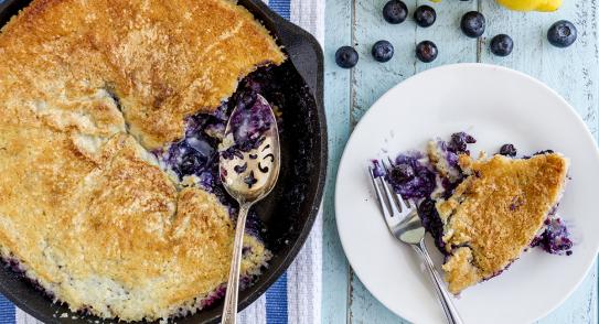 Pastel de arándanos
