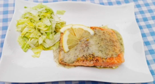 Salmón en salsa de limón