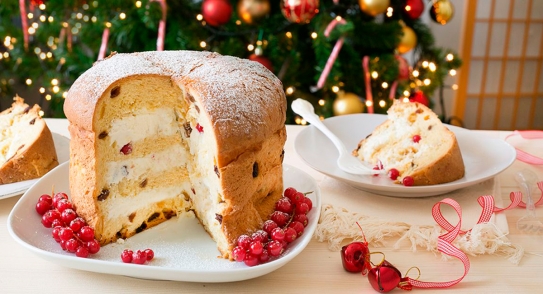 Panettone relleno de mascarpone