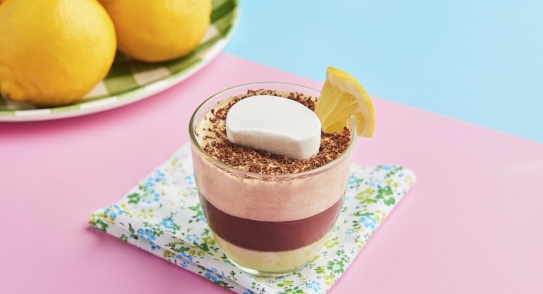 Mokaccino de limón y chocolate blanco