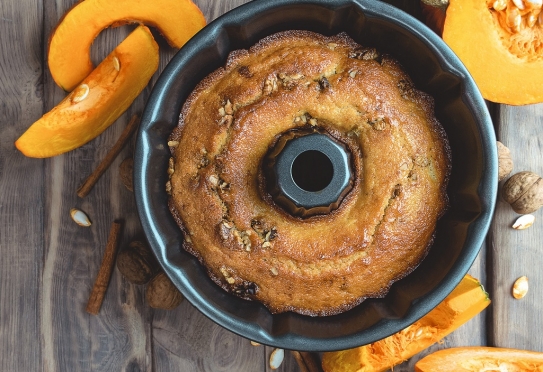 Pastel de calabaza especiado