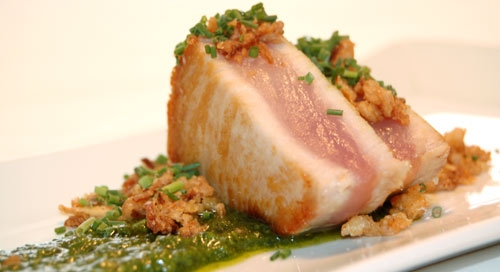 Tataki de atún del restaurante el Alquimista, Salamanca