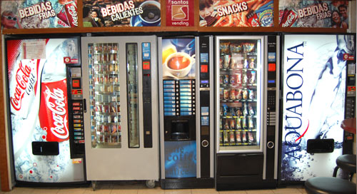 MÃ¡quinas de vending de Sanven en el Carrefour de Salamanca