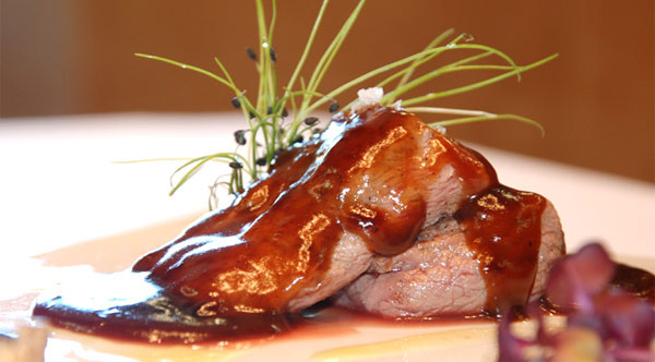Lomo de corzo con boletus