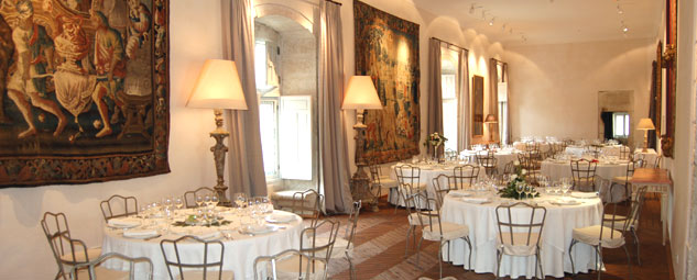 Uno de los comedores del Palacio de Ávila y Tiedra